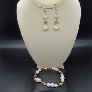 bracelet and earrings set